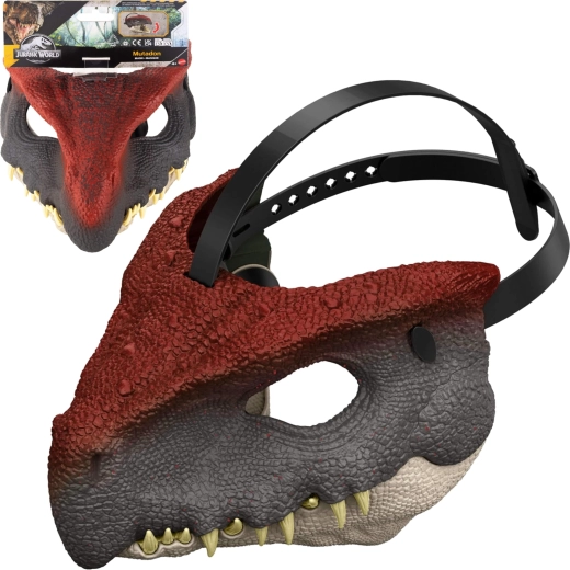 Máscara de dinosaurio Mutadon de Jurassic World con mandíbula móvil
