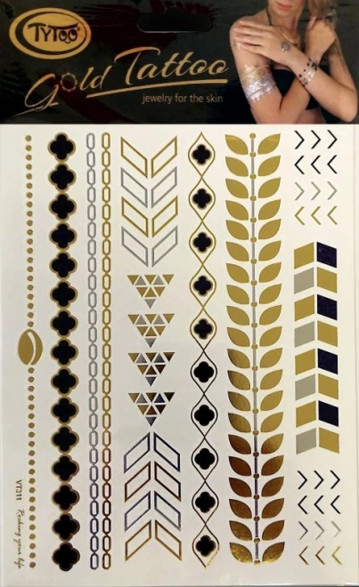 Pulseras de tatuaje doradas TyToo