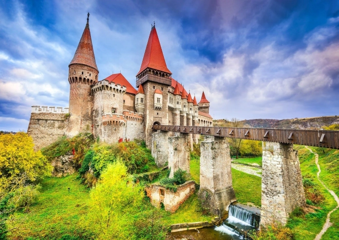 Puzzle del Castillo de Corvin, Hunedoara, Rumanía 1000 piezas