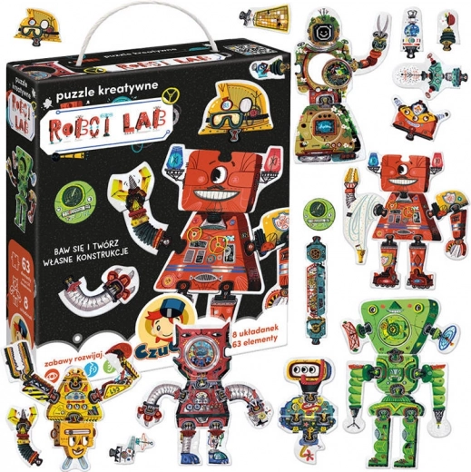 Puzle creativo de 63 piezas – Robot Lab