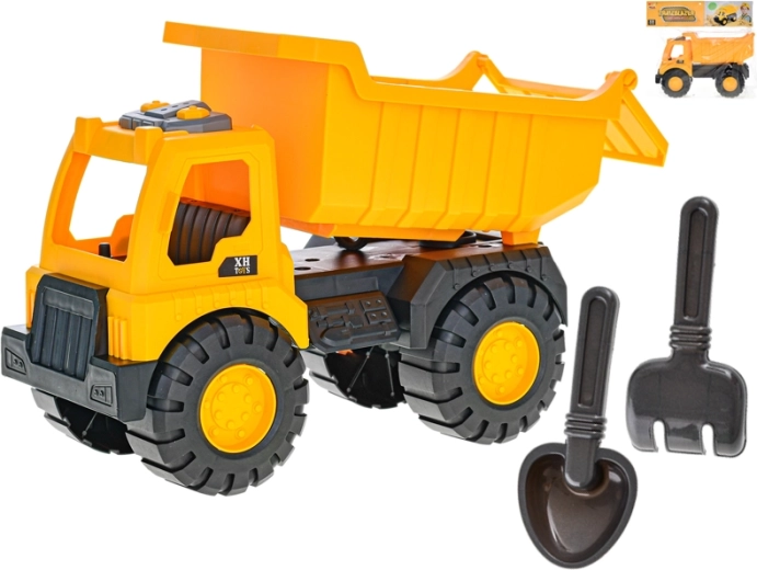 Camión volquete infantil con accesorios 30 cm