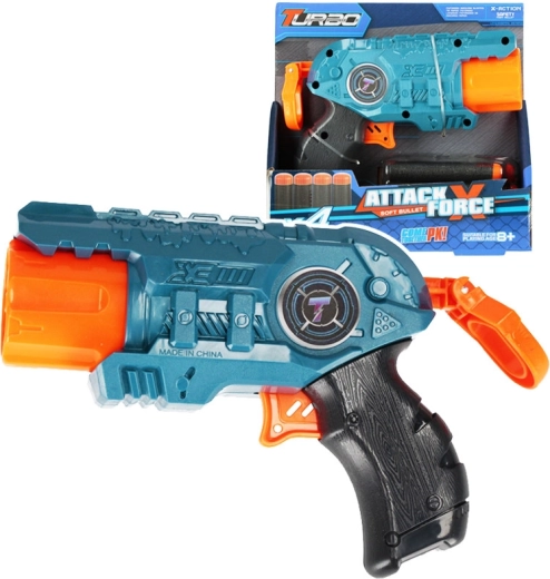 Pistola con dardos de espuma para niños