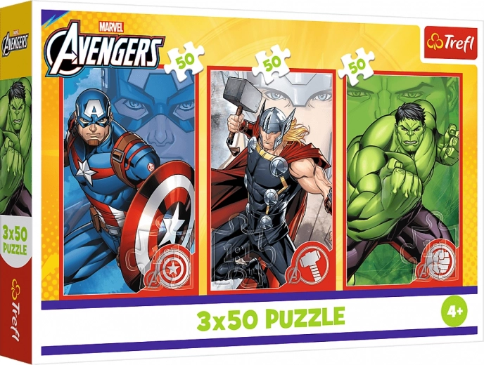 Puzzle 3x50 Disney Marvel The Avengers – tu héroe