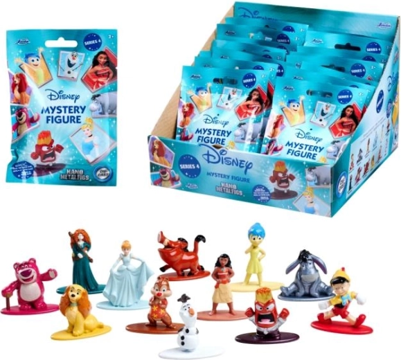 Disney nano figura en bolsa – mini figura coleccionable de metal, 12 tipos