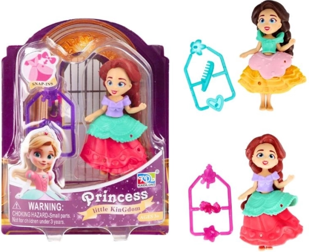 Muñeca para vestir Little Kingdom con accesorios, 8 cm
