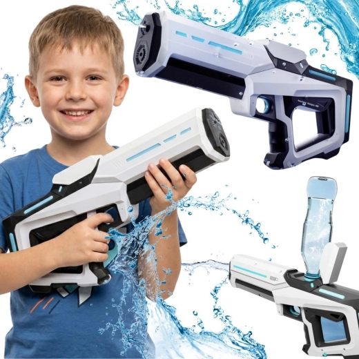 Pistola de agua eléctrica Woopie con bláster automático