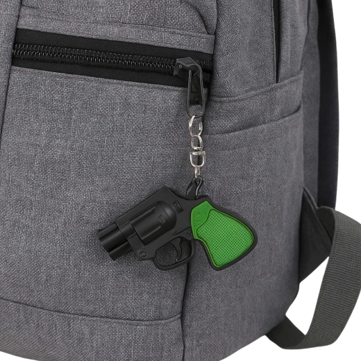 Fácil de sujetar a la mochila o a la cremallera