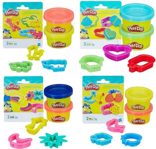 Set de plastilina 2×56 g con accesorios, mezcla de tipos