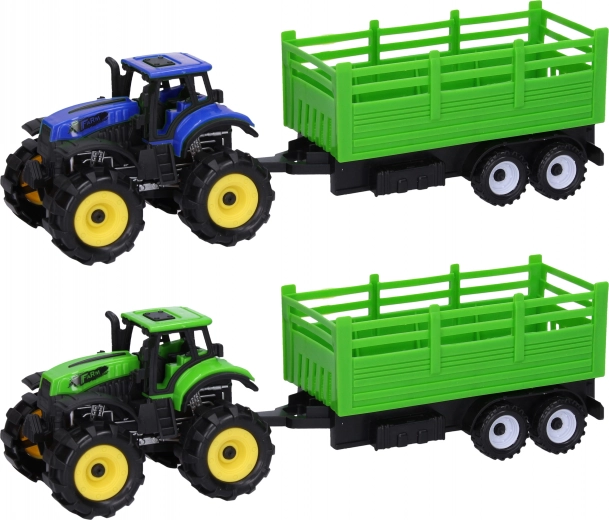 Tractor con remolque para niños