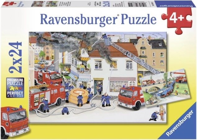 Puzzle Ravensburger Cuerpo de bomberos 2x24 piezas
