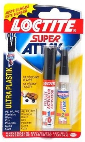 Pegamento instantáneo para plásticos con activador Ultra Plastic 2 g + 4 ml