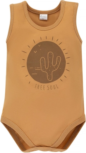 Body infantil Pinokio Free Soul amarillo, talla 86