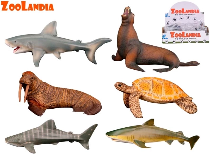 Zoolandia animales marinos – set de figuras de plástico de 9–15 cm