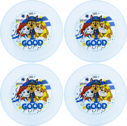 Stor set de platos infantiles Patrulla Canina azul (4 uds.)