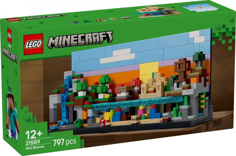 LEGO Minecraft Minibiomas, set de construcción para exhibición