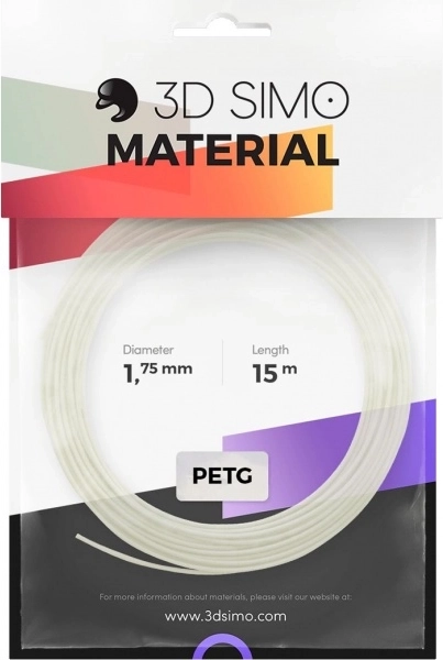 Filamento PETG Pro para bolígrafo 3D e impresión 3D, blanco, 1,75 mm (15 m)