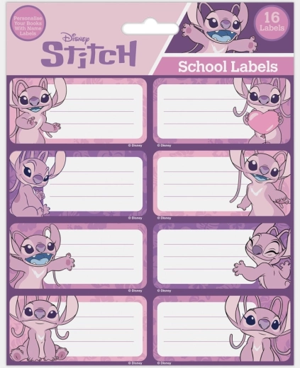 Disney Lilo & Stitch etiquetas para cuadernos Angel
