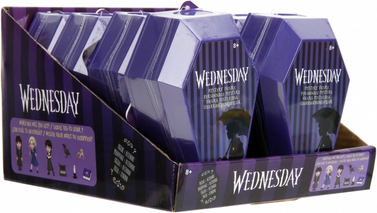 Figura Wednesday Deluxe blindpack 2,5" – mini figura metálica en bolsa sorpresa