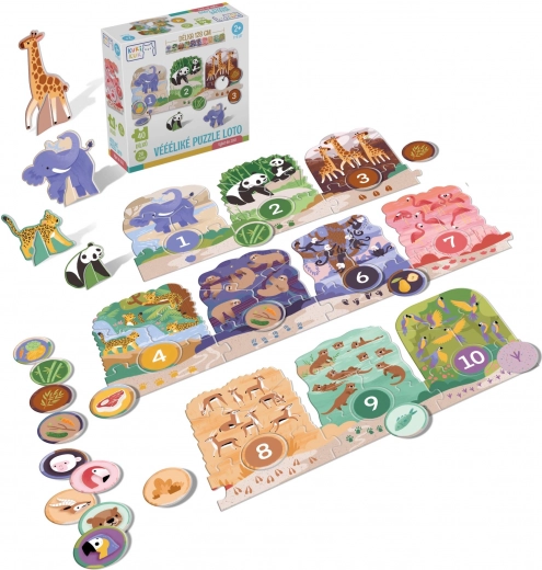 Puzle loto extra grande – excursión al zoo