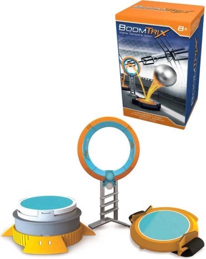 BoomTrix aro de acrobacias con trampolín – accesorio para pista de canicas