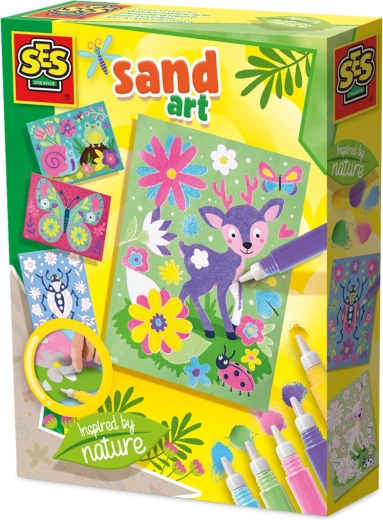 Sand Art coloreado divertido – naturaleza