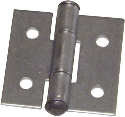 Bisagra de doble brazo 80 mm, galvanizada, casquillo de poliuretano
