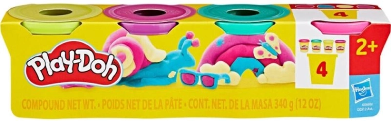 Play-Doh set de 4 botes de plastilina 4×85 g