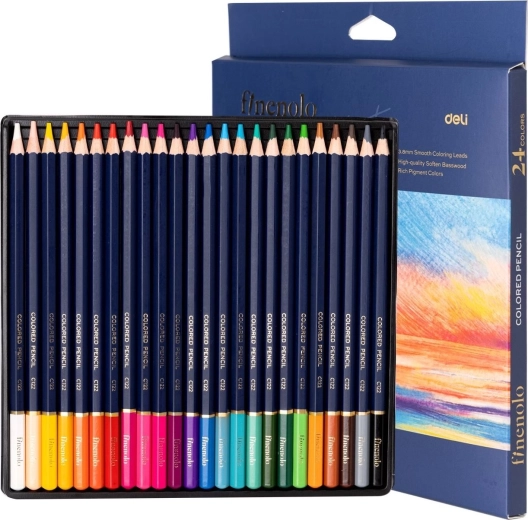 Lápices de colores Finenolo, 24 colores