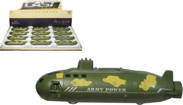 Submarino metálico de retroceso