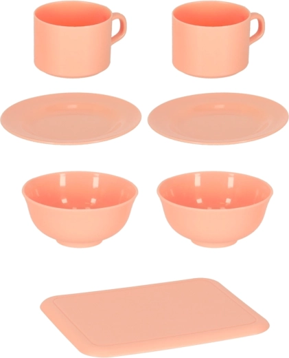 Amplio set de vajilla y accesorios de cocina