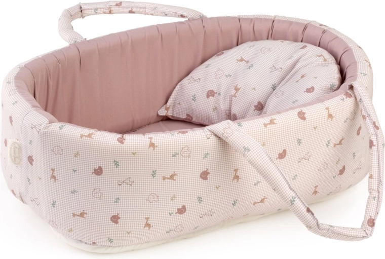 Cesta textil portátil Antonio Juan Savanna con almohada para muñecas de hasta 42 cm