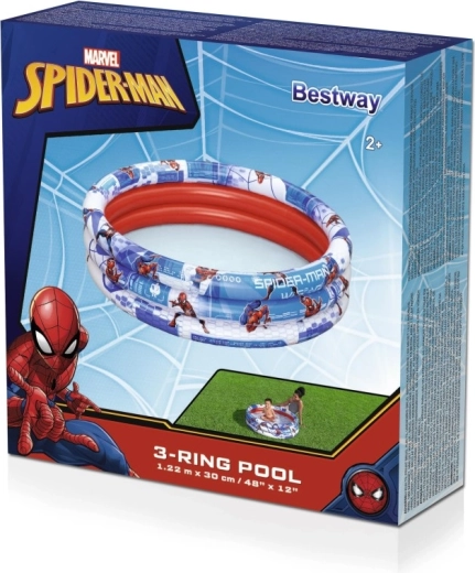 Piscina inflable de tres anillos MARVEL SPIDER-MAN 122 × 30 cm
