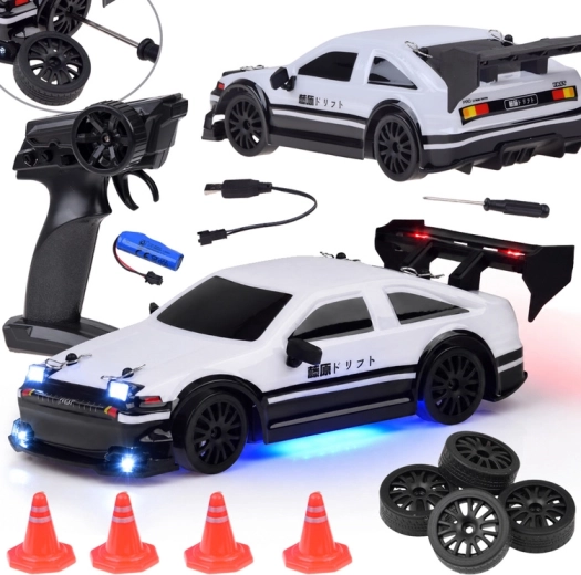 Coche deportivo 4x4 RC teledirigido con función de drift 1:24