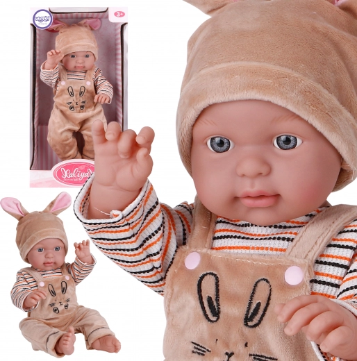 Woopie Royal bebé realista con ropa de conejito 46 cm