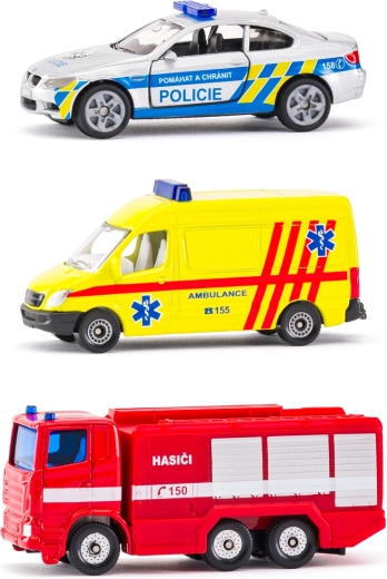SIKU set de vehículos de rescate versión checa
