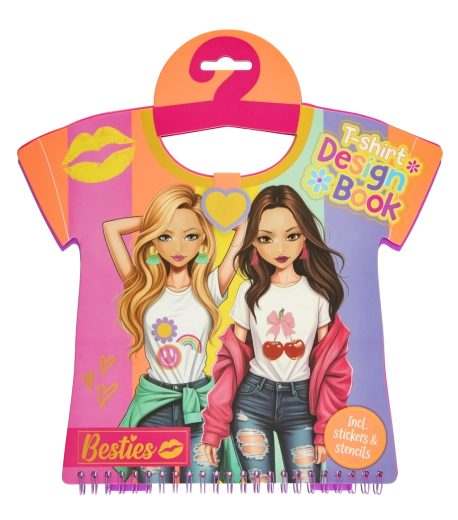 Libro para diseñadores de moda de camisetas Besties