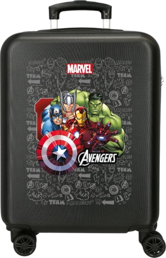 Maleta infantil rígida Marvel Avengers negra de 55 cm y 34 l