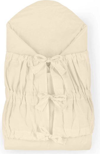 Petite&Mars manta para envolver con cordón Nurse con inserto de coco light beige 75 × 75 cm