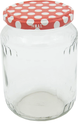 Tarros para conserva 720 ml TWIST 82 con tapas de lunares, 8 uds
