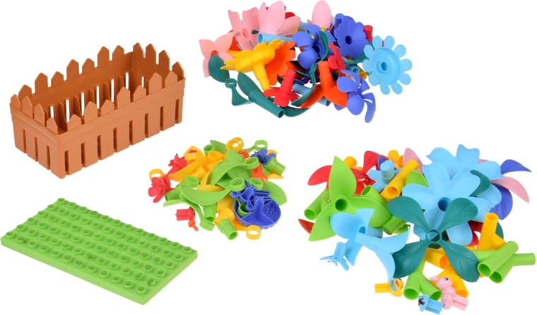 132 piezas para infinitas combinaciones de flores