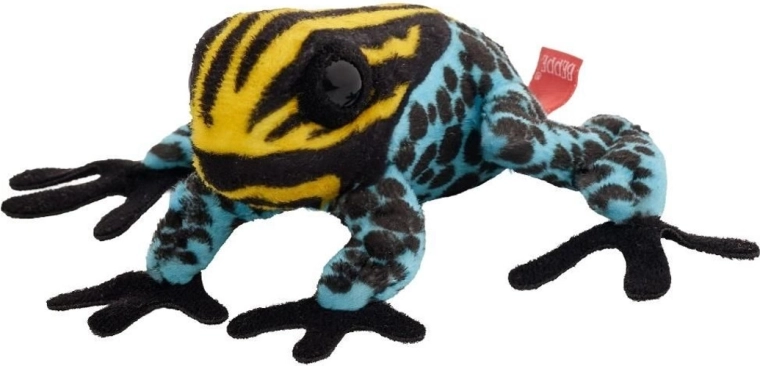 Rana de peluche de colores 10 cm