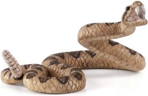 Figura de serpiente de cascabel Mojo – animal realista para niños y coleccionistas