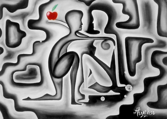 Puzzle Enjoy Adán y Eva 1000 piezas