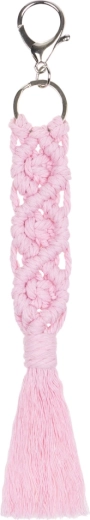 Baagl colgante macramé rosa