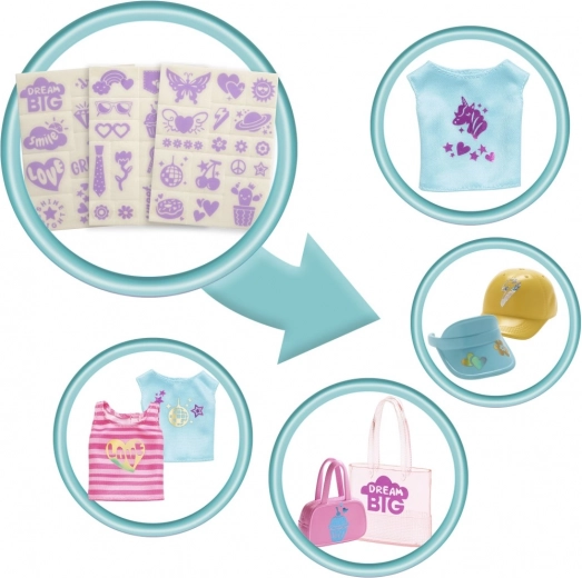 Accesorios completos y pegatinas reutilizables