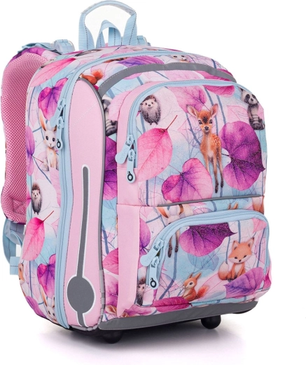 Cartera escolar Topgal animalitos del bosque