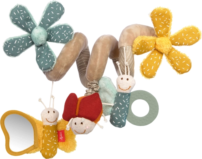 Sigikid espiral para cochecito mariposas con sonajero, espejo y mordedor 45 cm