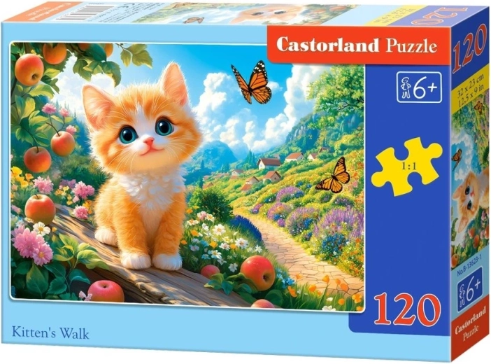 Puzzle Castorland gatito de paseo (120 piezas)