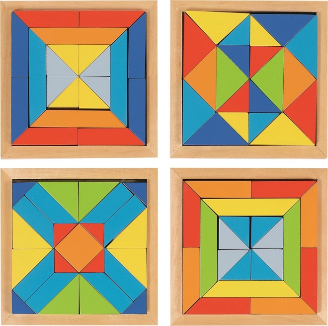 Mosaico de madera Mundo de formas