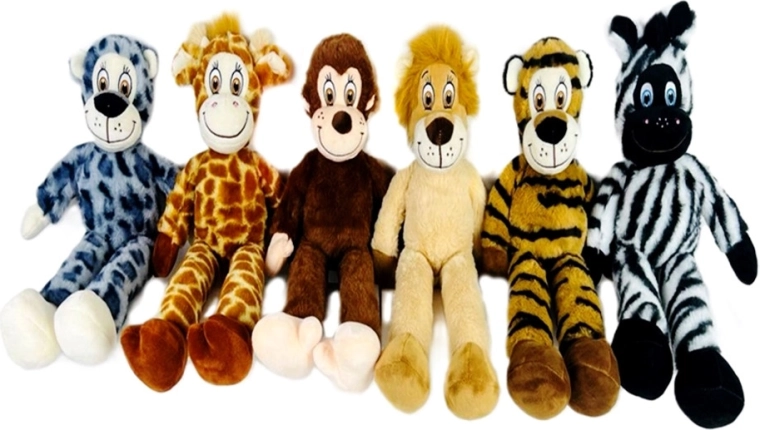 Jungla de peluche – animal salvaje alargado